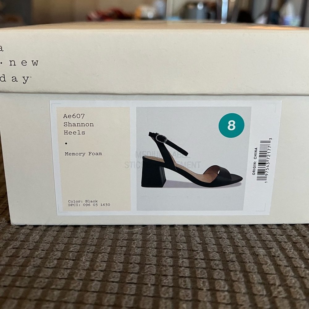 A new day-Shannon heels from Target. Black size 8. Brand new new-never worn.